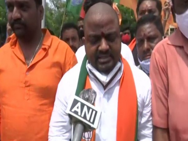 Vinay Kumar, BJYM Hyderabad city President speaking to ANI