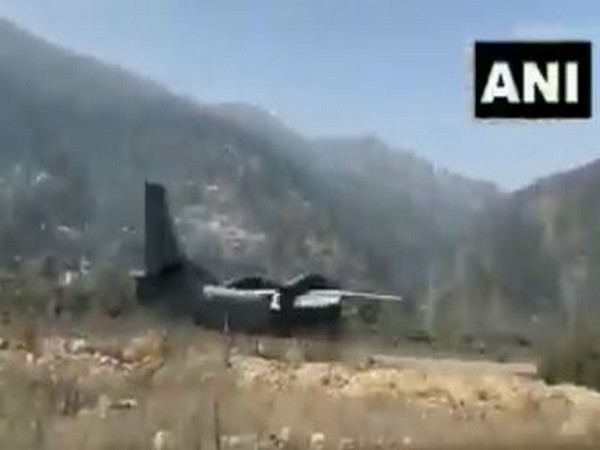 AN-32 cargo carrier was seen landing at Chinyalisaur airstrip in Uttarkashi on Tuesday.