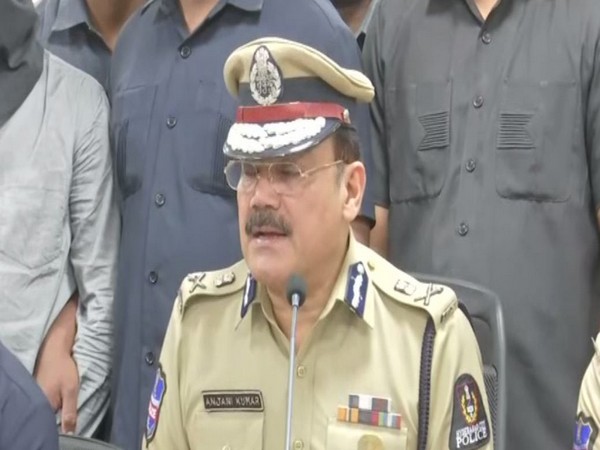 Anjani Kumar, IPS Commissioner of Police Hyderabad speaking to reporters on Thursday. Photo/ANI