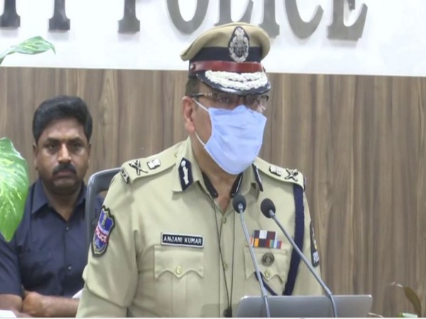 Hyderabad Commissioner Anjani Kumar during a press conference on Wednesday. (Photo/ANI)