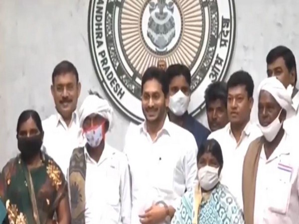 Andhra Pradesh, Chief Minister YS Jagan Mohan Reddy virtually launches 'Jagananna Jeeva Kranthi' scheme (Photo ANI)