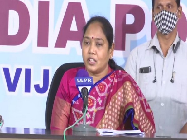 Andhra Pradesh Home Minister Mekathoti Sucharitha. (Photo/ANI)