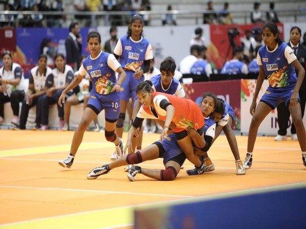 Andhra Pradesh kabaddi players in action (Image: SAI/MYAS)