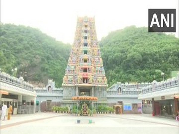 Kanaka Devi Temple is located on Indrakeeladri hill in Vijayawada. (Photo/ANI)