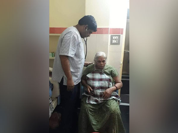 74-year-old, Erramatti Mangayamma at the hospital in Guntur on Thursday. Photo/ANI
