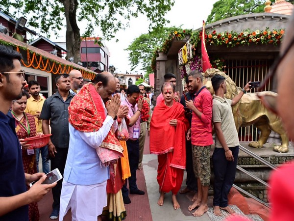 Lok Sabha Speaker Om Birla visited Maa Kamakhya Temple in Guwahati on Monday 
