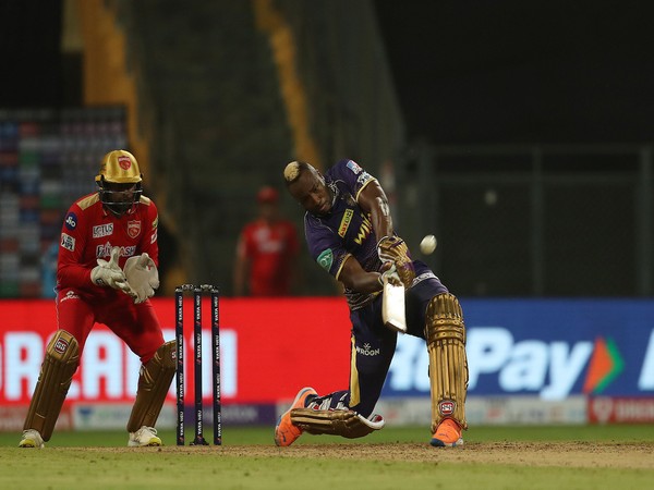 Andre Russell enroute to his unbeaten 70 against Punjab Kings (Image: IPL Twitter)