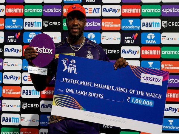 Andre Russell after playing an unbeaten knock of 70 against Punjab Kings (Image: IPL Twitter)
