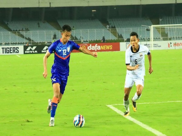 India in action against Cambodia (Photo/AIFF)