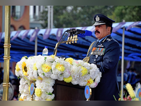 Air Chief Marshal RKS Bhadauria addressing the graduating trainees
