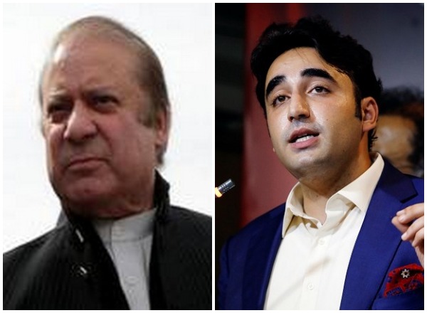 PML-N supremo Nawaz Sharif and Pakistan Peoples Party (PPP) Chairman Bilawal Bhutto-Zardari