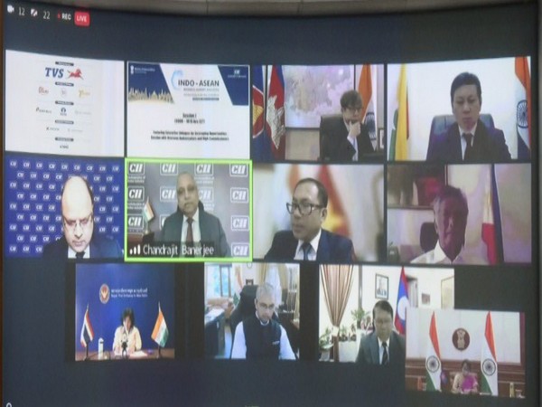 MEA Secy Riva Das highlighting potential of ASEAN-India Cooperation. (Twitter)