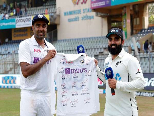 Ravichandran Ashwin and Ajaz Patel (Image: ICC Twitter)