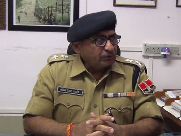 Kheev Singh Bhati, Assistant Superintendent of Police (ASP), Barmer speaking to media person on Thursday. (Photo/ANI)