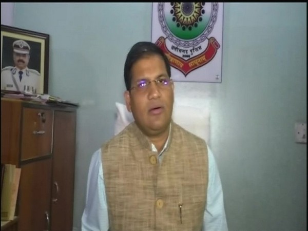 Senior Superintendent of Police (SSP) A Yadav speaking to reporters on Wednesday. Photo/ANI