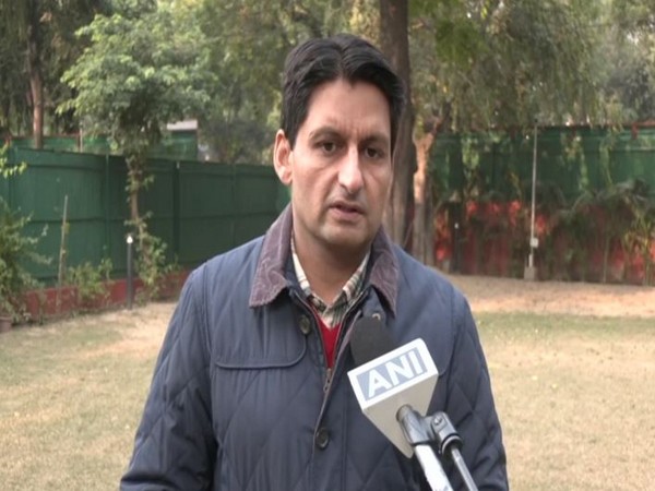 Congress leader Deepender Hooda speaking to ANI on Saturday. (Photo/ANI)