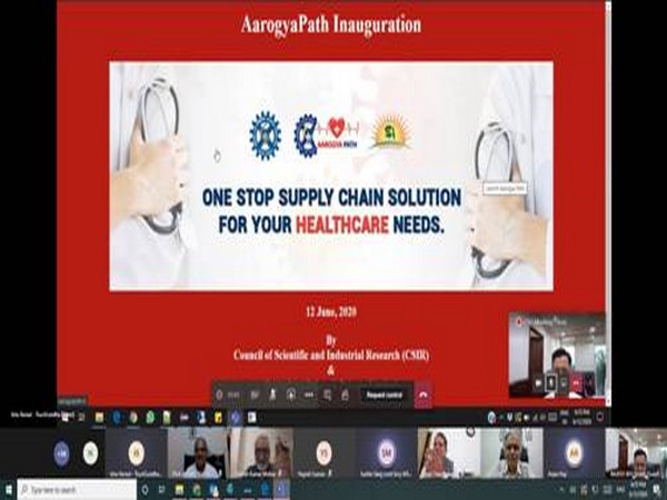 Centre launches web-based solution for the healthcare supply chain portal 'Aarogyapath' on Friday. (Photo: Twitter)