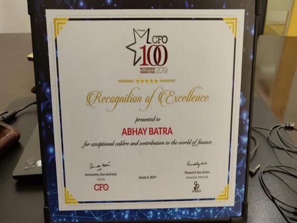 Abhay Batra - CFO100 program 2019