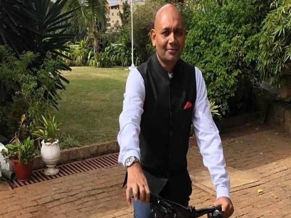 Indian poet-diplomat Abhay Kumar who penned Earth Anthem. (ANI)