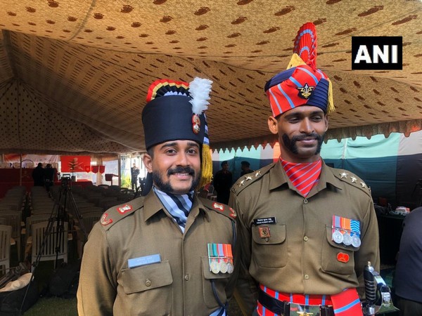 Major Abhishek Nair from Grenadiers regiment and Captain Vikas Sahu from the Army Air Defence Photo/ANI