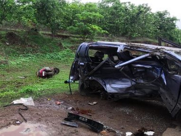An image from the accident spot in Palghar [Photo/ANI]