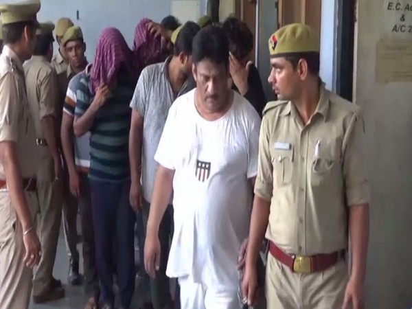 Accused being presented in a Meerut Court on Tuesday. 