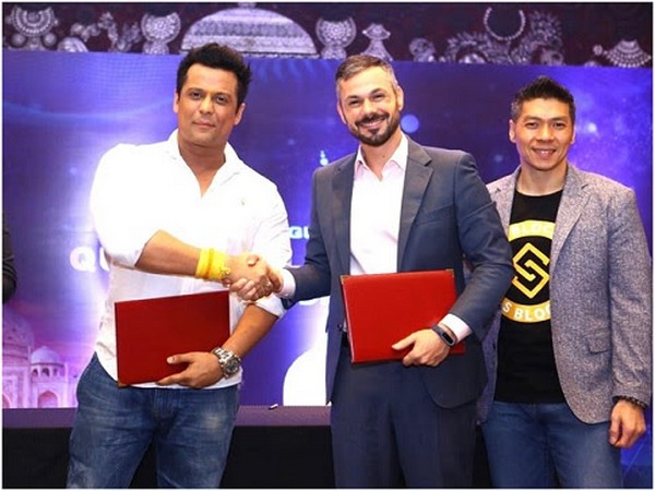 Actor Producer Ranjha Vikram Singh, Peter Buser, President of S Block Foundation and Dr Eric Ong, International Community Advisor