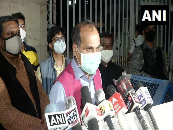 Congress leader Adhir Ranjan Chowdhury speaking to media in Kolkata on Friday. (Photo/ANI)