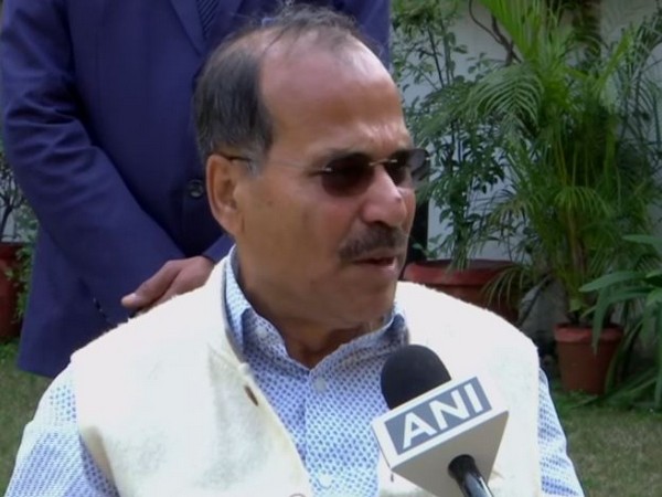 Congress leader Adhir Ranjan Chowdhury speaking to ANI on Monday. 