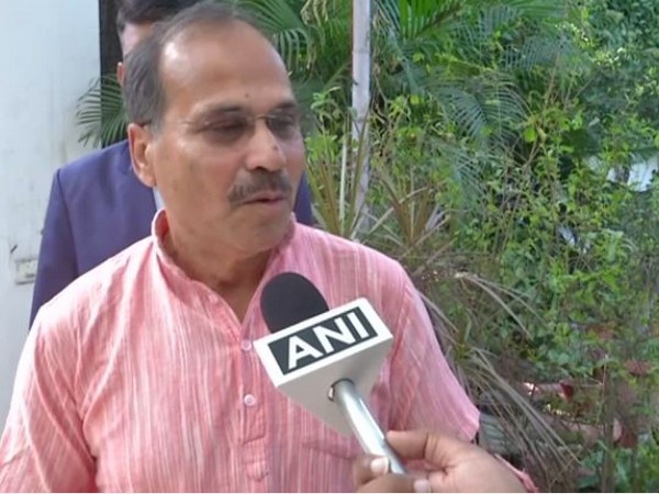 Congress leader Adhir Ranjan Chowdhury speaking to ANI in New Delhi on Sunday. Photo/ANI