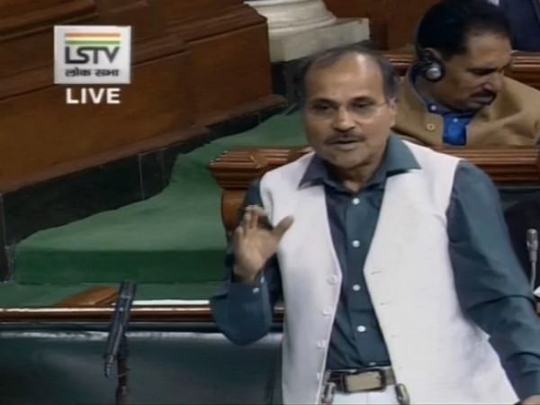 Congress leader Adhir Ranjan Chowdhury speaking in the Lok Sabha on Wednesday.
