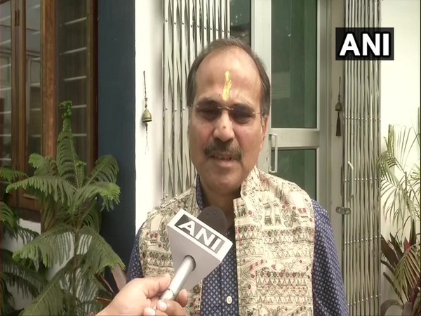 Congress leader Adhir Ranjan Chaudhary speaking to ANI in New Delhi. Photo/ANI