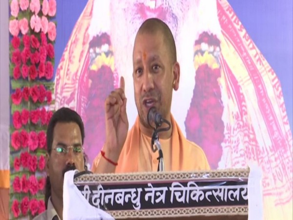 Chief Minister Yogi Adityanath speaking at an event in Ayodhya on Friday. Photo/ANI