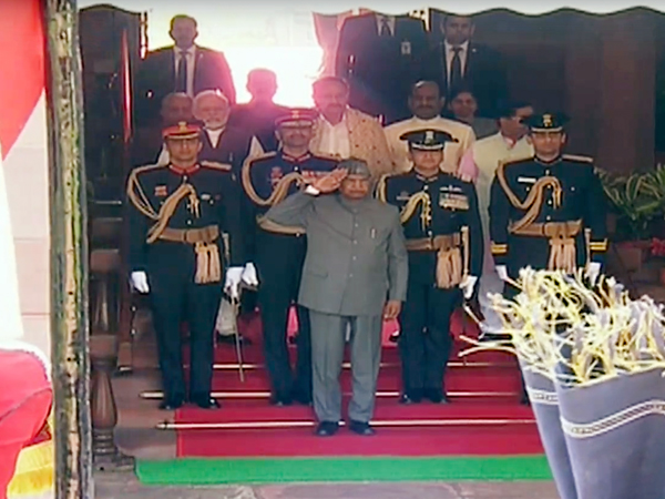 President arrives in Parliament for Budget session 