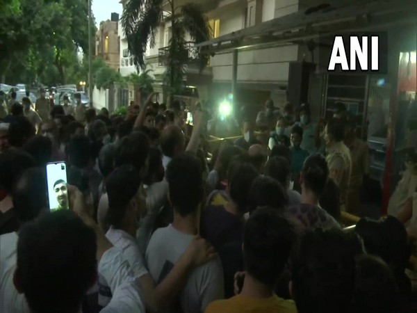 Afghan nationals continue their protest in front of United Nations High Commissioner for Refugees (UNHCR) office in Vasant Vihar