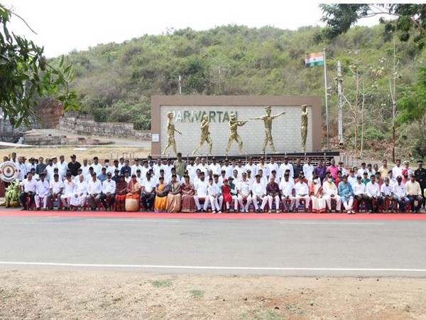 Visuals of Odisha state assembly members on one day visit to INS Chilka