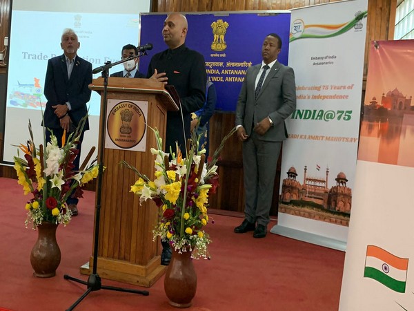 Ambassador of India to Madagascar Abhay Kumar at an event in Antananarivo on March 24.