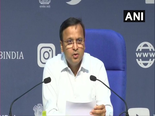 Lav Aggarwal addressing a press conference in New Delhi on Thursday.