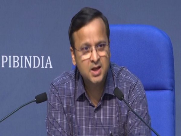 Lav Aggarwal, Joint Secretary, Ministry of Health and Family Welfare, speaking at a press conference on Monday. Photo/ANI