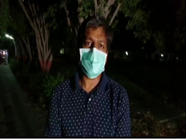 District Magistrate Prabhu N Singh speaking to ANI in Agra.