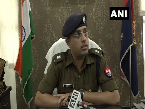 Superintendent of Police (SP) City, BR Prasad talking to ANI in Agra. Photo/ANI