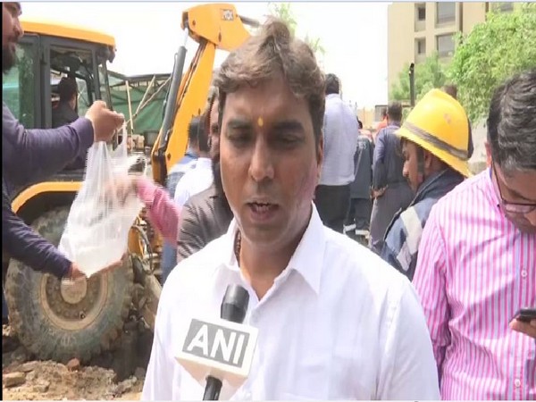 Ahmedabad District Collector Vikrant Pandey speaking to ANI.