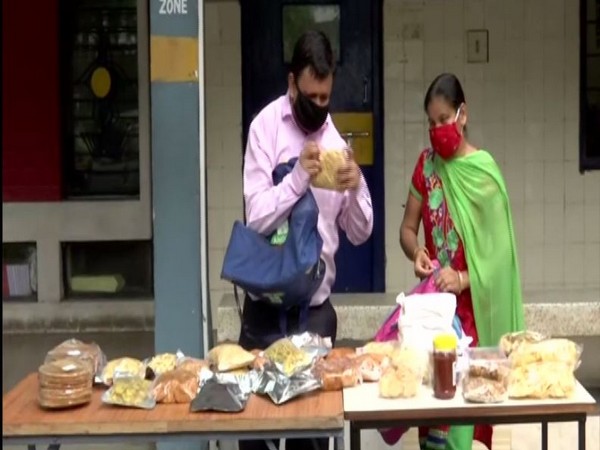 Divyang man starts own business after losing job in lockdown in Ahmedabad. Photo/ANI