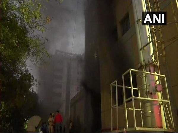 According to AIIMS, smoke was noticed at around 5:45 pm in one of the stores adjacent to the Operation Theatre area on the ground floor of the JPNA Trauma Centre. Photo/ANI