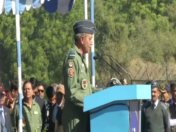Air Marshal  SK Ghotia during his address at the AFS Jodhpur. Photo/ANI