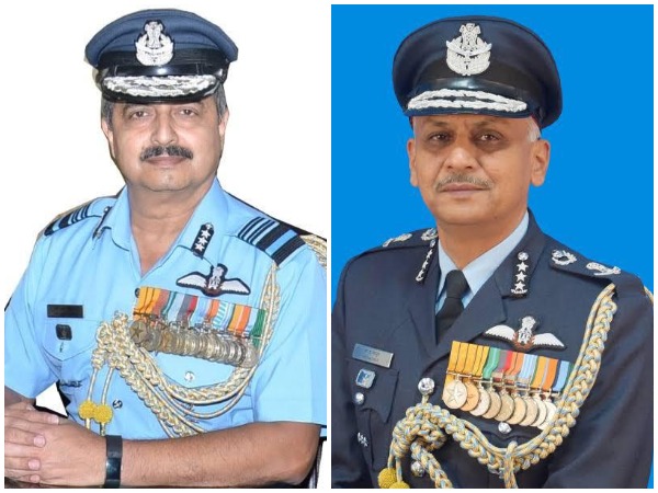New WAC Chief Air Marshal VR Chaudhari and Training Command Chief Air Marshal RD Mathur