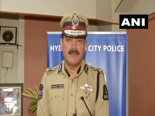 Hyderabad Police Commissioner Anjani Kumar speaking to ANI on Tuesday. Photo/ANI