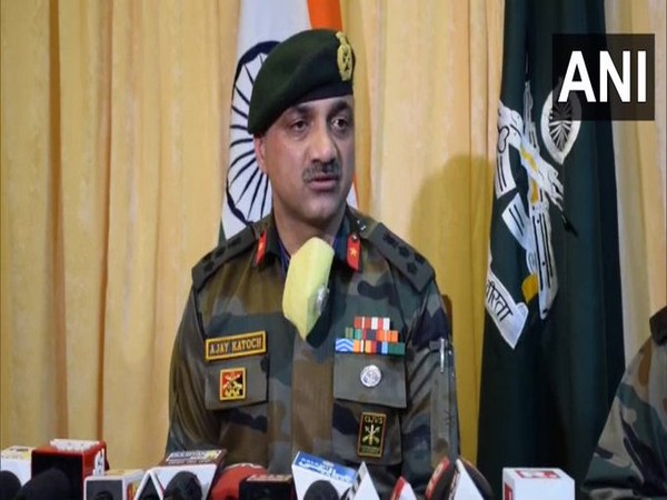 Brigadier Ajay Katoch speaking at a press conference on Wednesday.