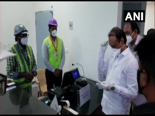 A visual from the metro construction site in Pune on Friday morning. [Photo/ANI]