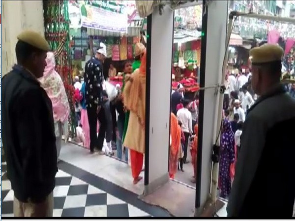 Tightened security at Ajmer Sharif Dargah. Photo/ANI